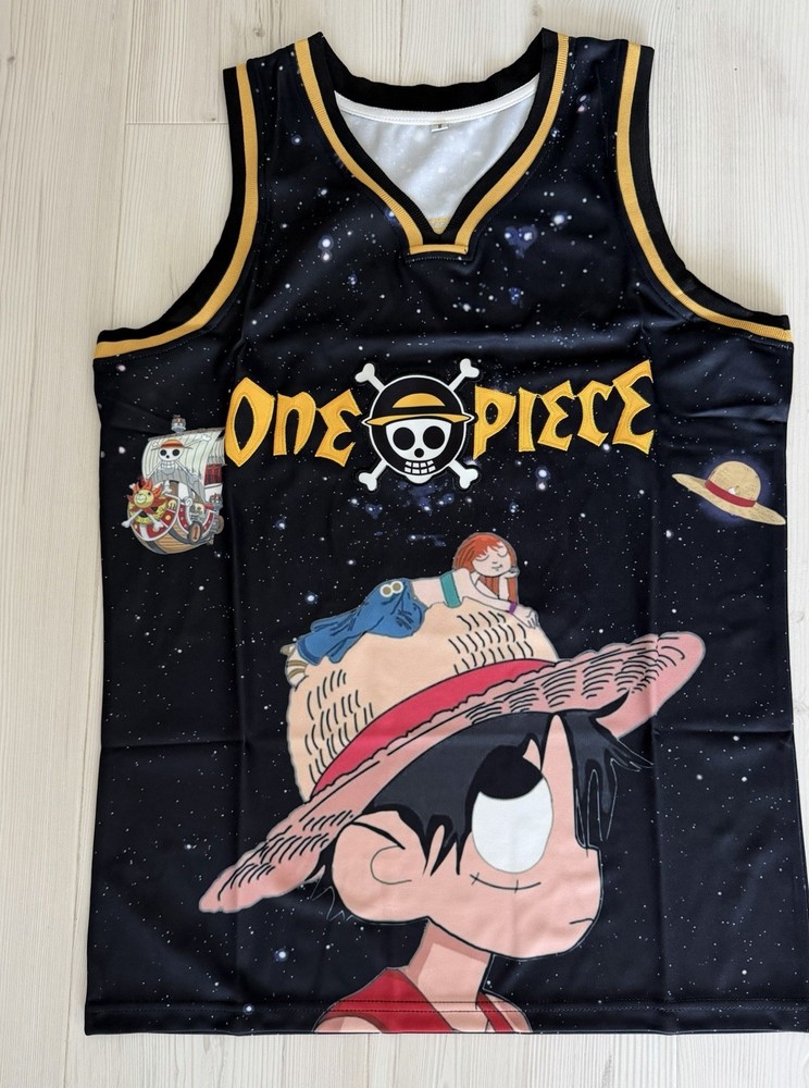 Monkey D. Puffy One Piece Anime Stitched Tank Top Small