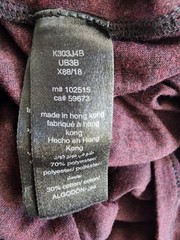 John Varvatos Star USA Bond Burnout Tee in Purple Size S