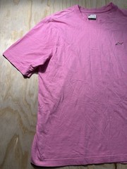 Greg Norman Collection Men’s Large Pink Crew Neck T-Shirt Shark Logo Cotton L