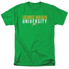 George Mason University Adult T-Shirt Stacked, Kelly Green, S-4XL