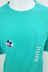 XL Abyss Green Pocket T Tee Shirt Moisture Wicking Easy Care Performance