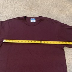 Vintage Champion Maroon Plum Heavy Weight Cotton T Shirt Large Unisex Lot Of 12