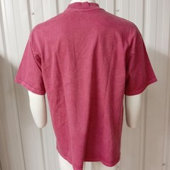 Illicit Bloc IB Sportswear Mens Medium T-Shirt Washed Magenta 300GSM 100% Cotton