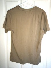 Robert Barakett Mens Sahara Beige Short Sleeve T-Shirt Size M 100% Pima Cotton