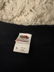 DARE Program Graphic T-Shirt Black Fruit of the Loom Sz S 100% Cotton USA Flag